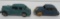 Two Arcade cast iron cars, 4