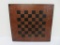 Vintage wooden painted checker board, 13 1/2