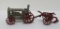 Cast iron Fordson tractor and Oliver plow