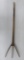 Early wooden three tine hay fork, 47