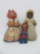 Three Black Americana cloth dolls