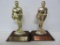 Two 1970's football trophies, MCM, 8