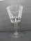 Large Hiram Walker glass tip jar, store display, 12 1/2