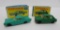 Two vintage matchbox cars with boxes, Lincoln and MG