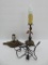Candle lamp and wall sconce, metal