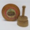 Wooden butter mold and American Fig Confection box