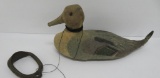 Canvas cloth pintail duck decoy with weight, 13