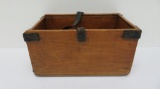 Wooden tool carrier with leather strap, 7