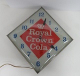Royal Crown Cola, light up clock, working, 15