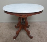 Oval Marble top table