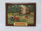 Old Fitzgerald Kentucky Boubon sign, horse farm, 16