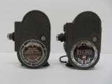 Two Bell and Howell Filmo 8mm movie cameras