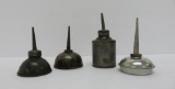 Four miniature oil cans, 3