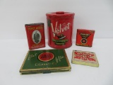 Assorted tobacco tins, Target, Lucky Strike and cigar tin