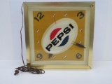 Pepsi light up clock, 19
