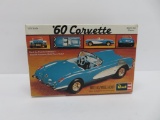 Revell 1960 Corvette model, new in interior packaging, 1/25 scale