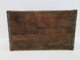 Kist wooden advertising crate, Jefferson Wis, 17
