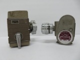 Two vintage Bell and Howell 8 mm movie cameras