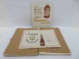 Augustiner advertising sign and two packs of Andeker placemats