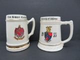 1955 University of California college mug and 1966 Tau Kappa Epsilon, 6