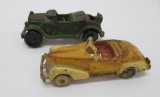 Two cast iron cars, 5
