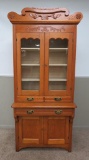 Oak Kitchen cupboard with carving, one piece, 89