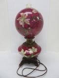 Large electrified daffodil Gone with the Wind lamp, working, 26