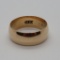 14kt yellow gold ring, domed band, size 8 1/2