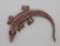 Costume jewelry rhinestone alligator pin/pendant, 4