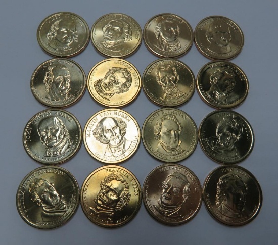 16 Presidential dollars, 2007 to 2011