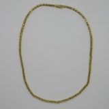 14kt gold Byzantine necklace, 18 1/2