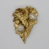 Vendome brooch, pearl bead and rhinestone, 3