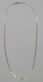 14kt yellow gold chain, S Link, 18