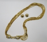 Nina Ricci Paris fox head necklace and earrings, 30