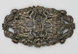 Large floral pin brooch, 4 3/4