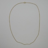 14kt yellow gold spiral link chain, 20