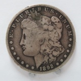 1892 O Morgan Silver Dollar