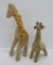 Two mohair stuffed giraffes, 7 1/2