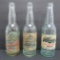 Three vintage Blatz paper label beer bottles, 9 1/2