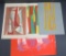 Four pieces of Mid Century Modern abstract paintings