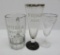 Three Chicago Prima Beer etched glasses