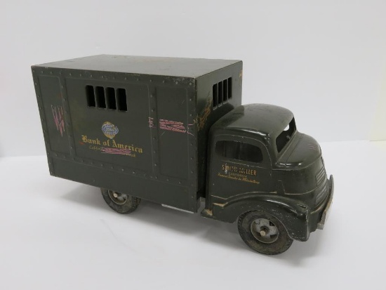 Smith Miller pressed steel armored truck, Bank of America, #1325, 14"