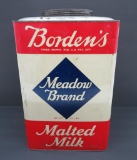 Bordons Meadow Brand Malted Milk tin, 25 lb, 14 1/2