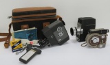Three vintage 8 mm Movie Cameras