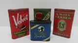 Four Assorted tobacco tins
