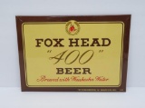 Fox Head 400 Beer sign, #210, 10 1/2