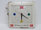 Two sided Miller High Life lighted clock, 21