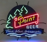 True Blue Wisconsin Point Beer Neon, 27