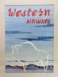Western Airways original advertising art, 13