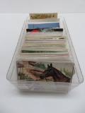 About 423 vintage postcards, seasonal, birthday and travel, primarily 1920-1930's